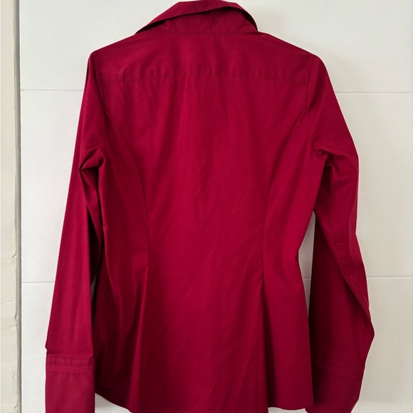 Express Deep Red Collared Shirt - Picture 6 of 11
